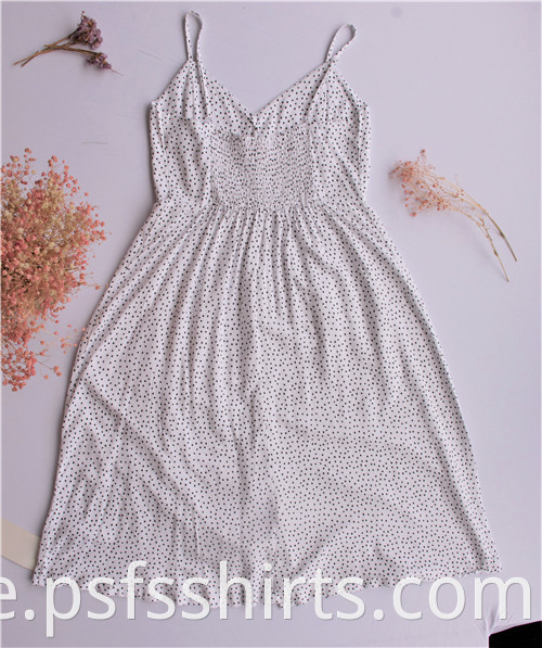 Women Dot Strapless Sundress